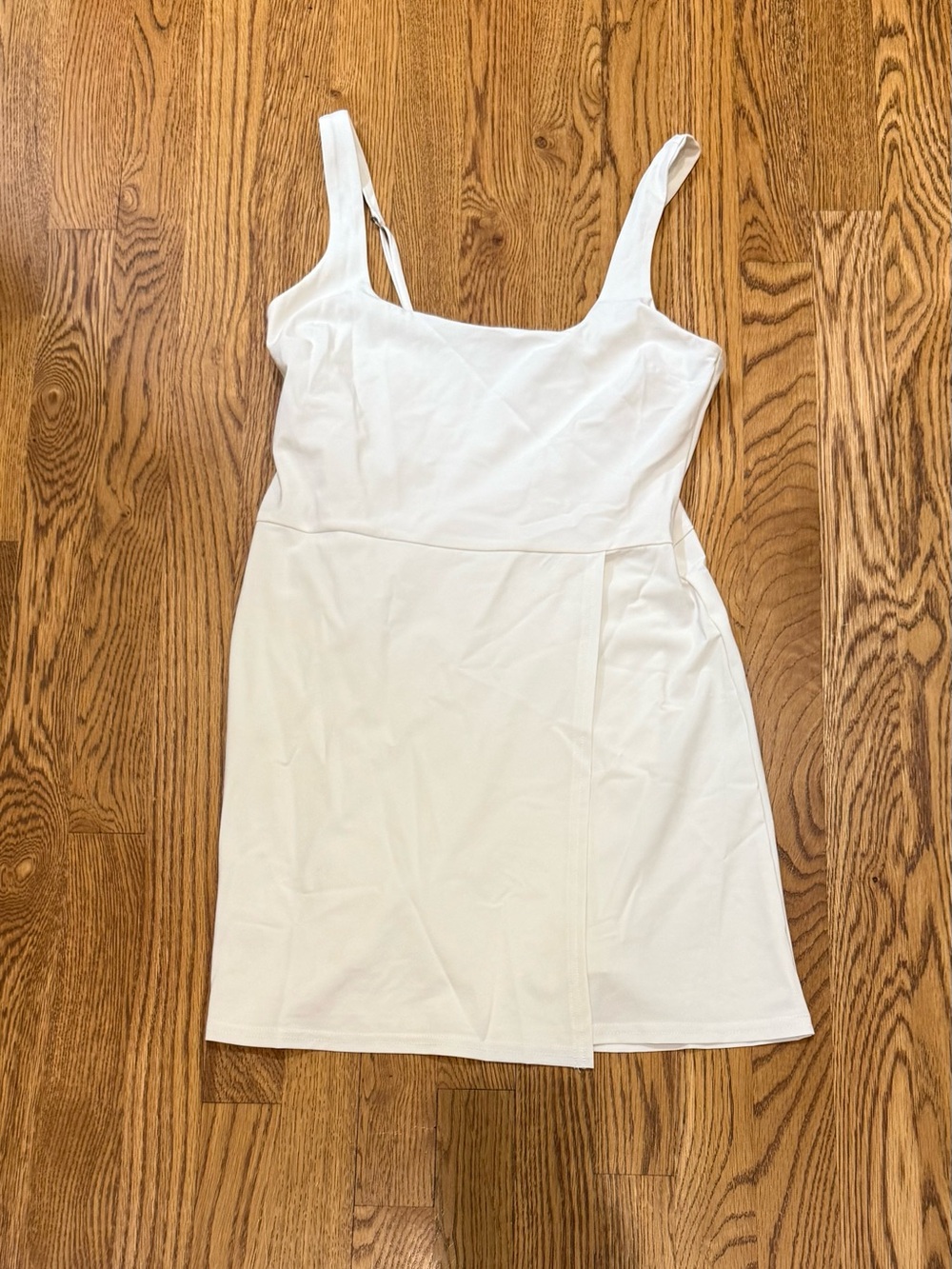 Abercrombie & Fitch White Square-Neck Mini Dress